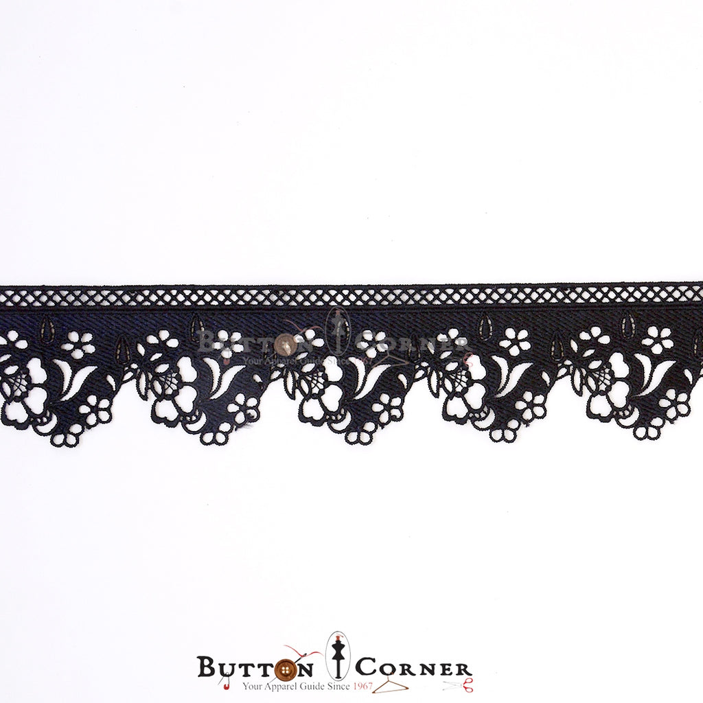One Side Border Shuttle Lace