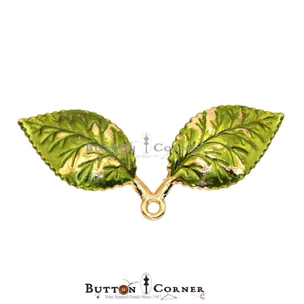 Enamel Two Leaf Hanging