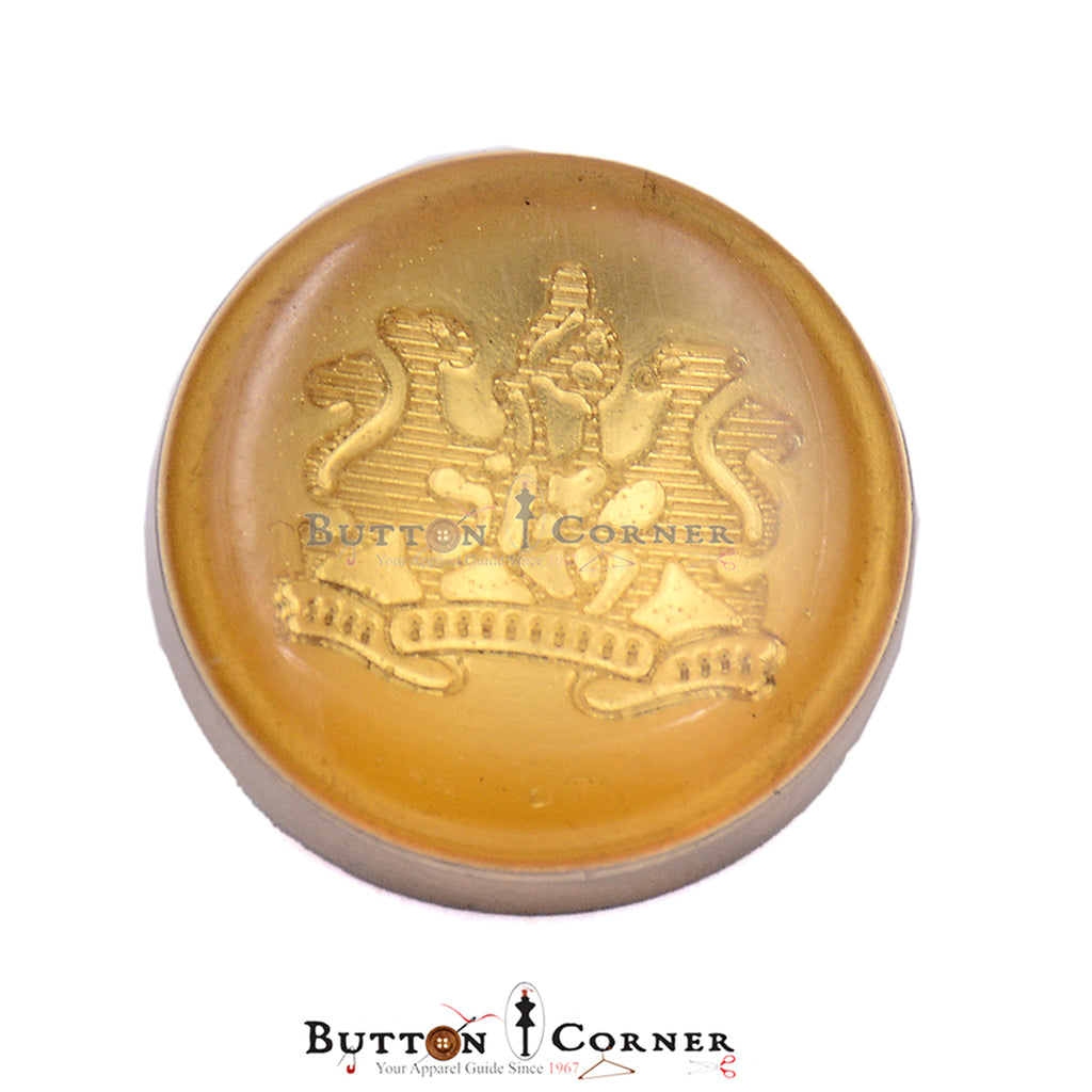 2 Horse Design Metal Shank Button