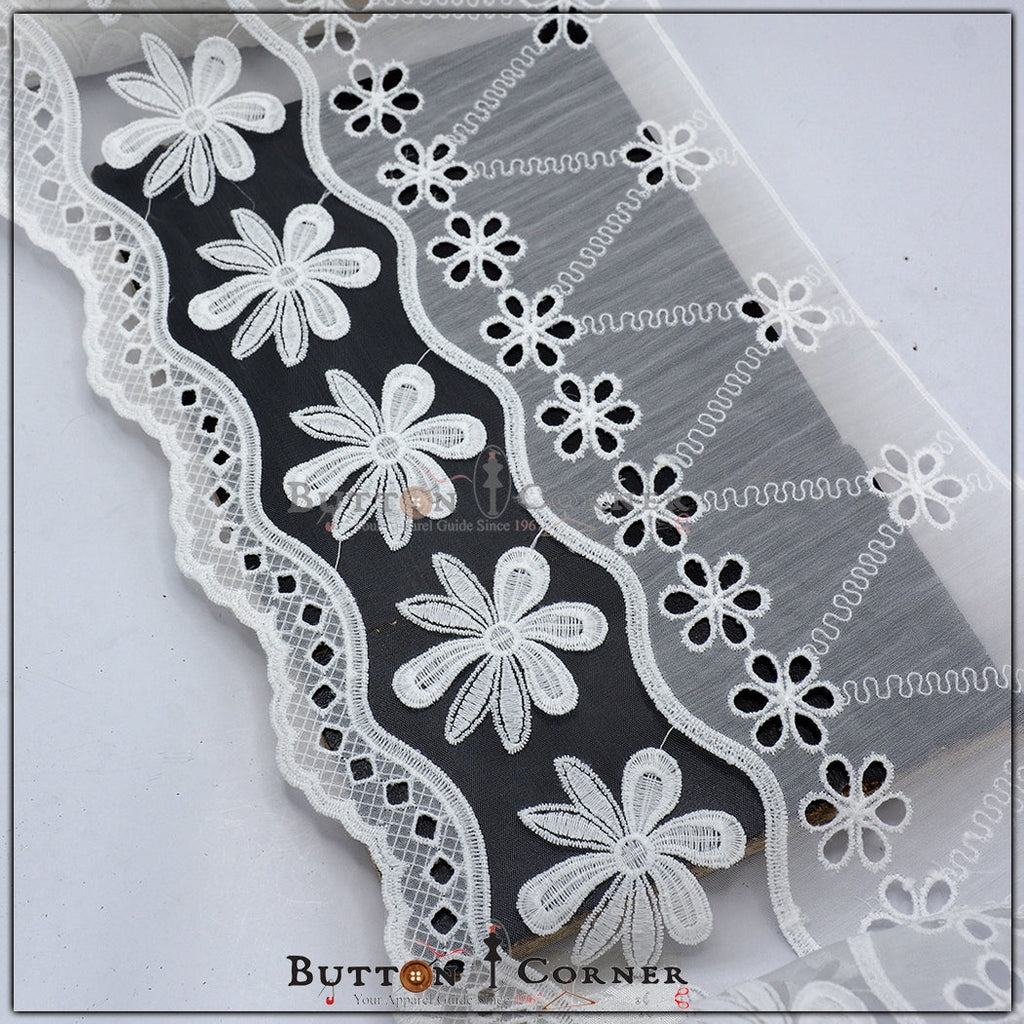 Cotton One Side Border Lace