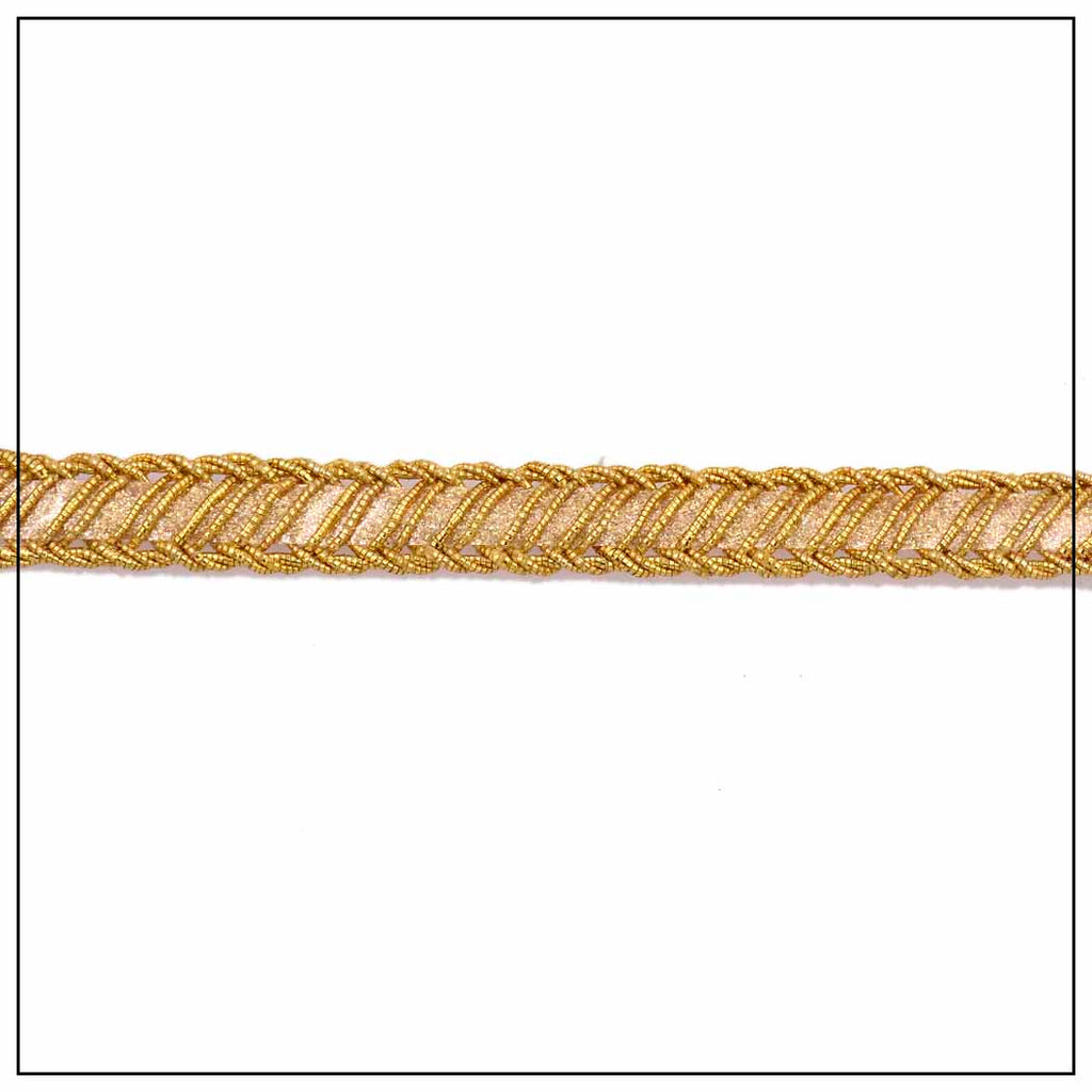 Fancy Metallic Yarn Gota Lace