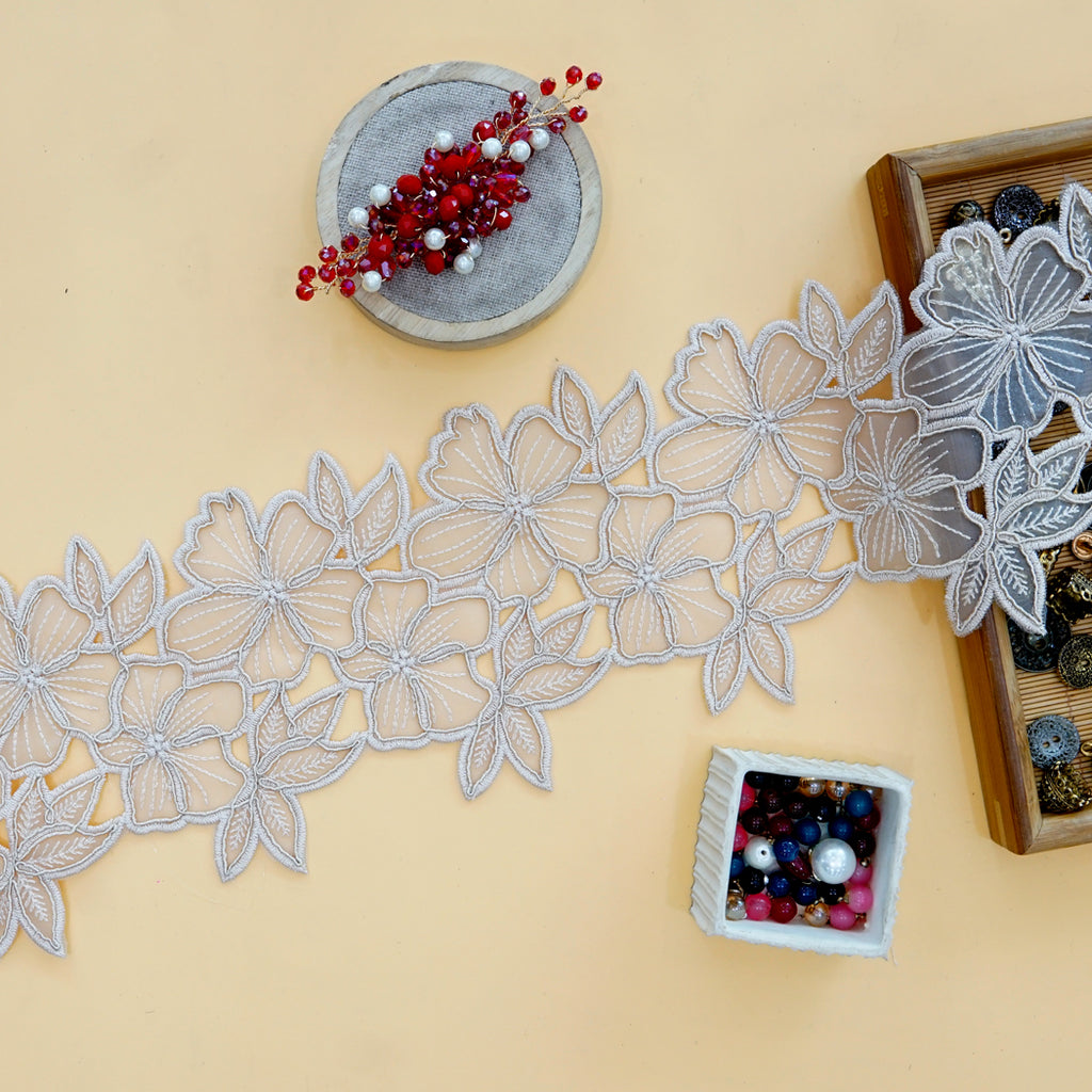 Double Side Border Organza Lace