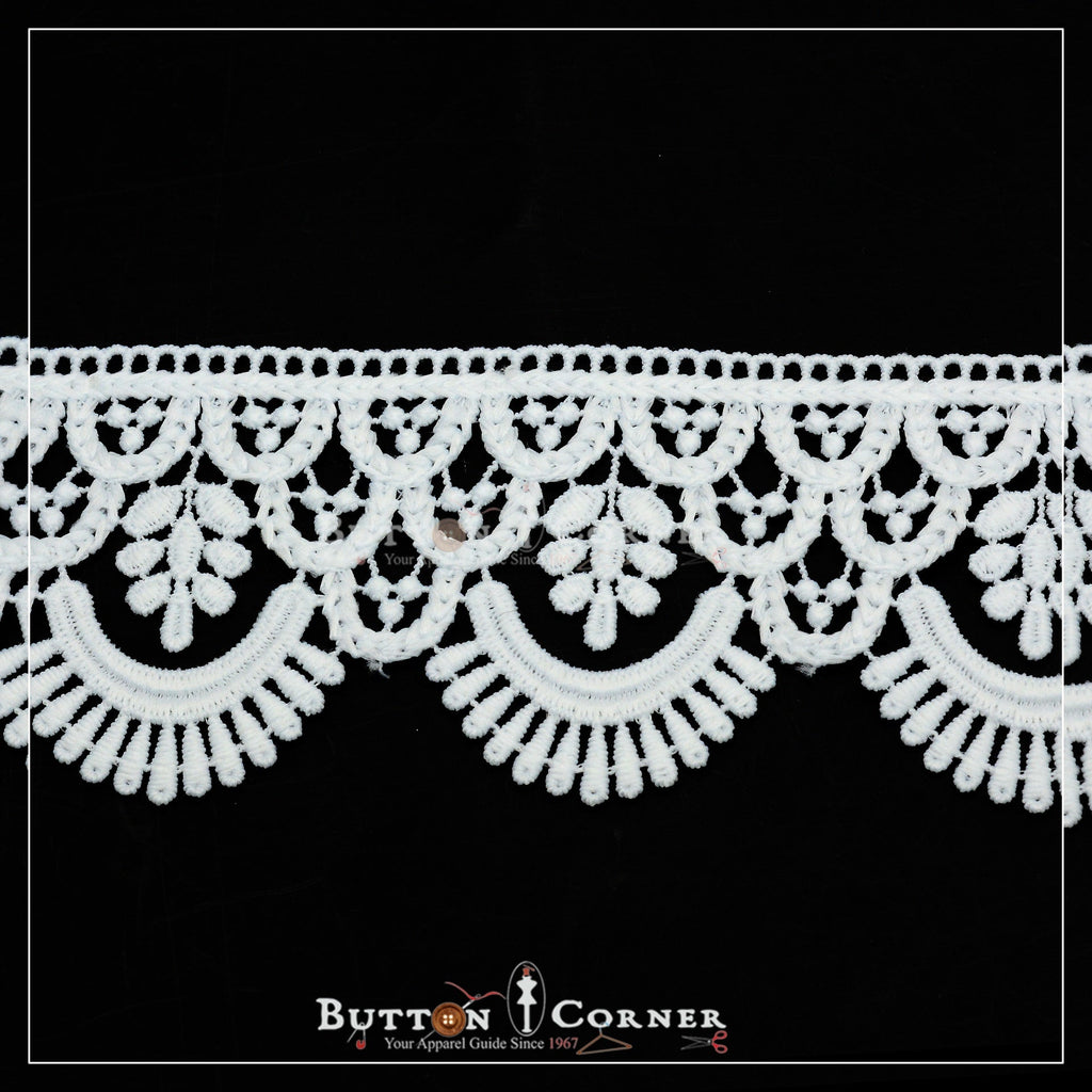 One Side Border Shuttle Lace