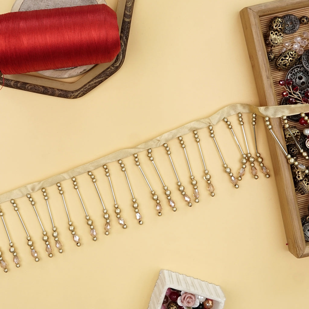 Fancy Tube Design Crystal Lace