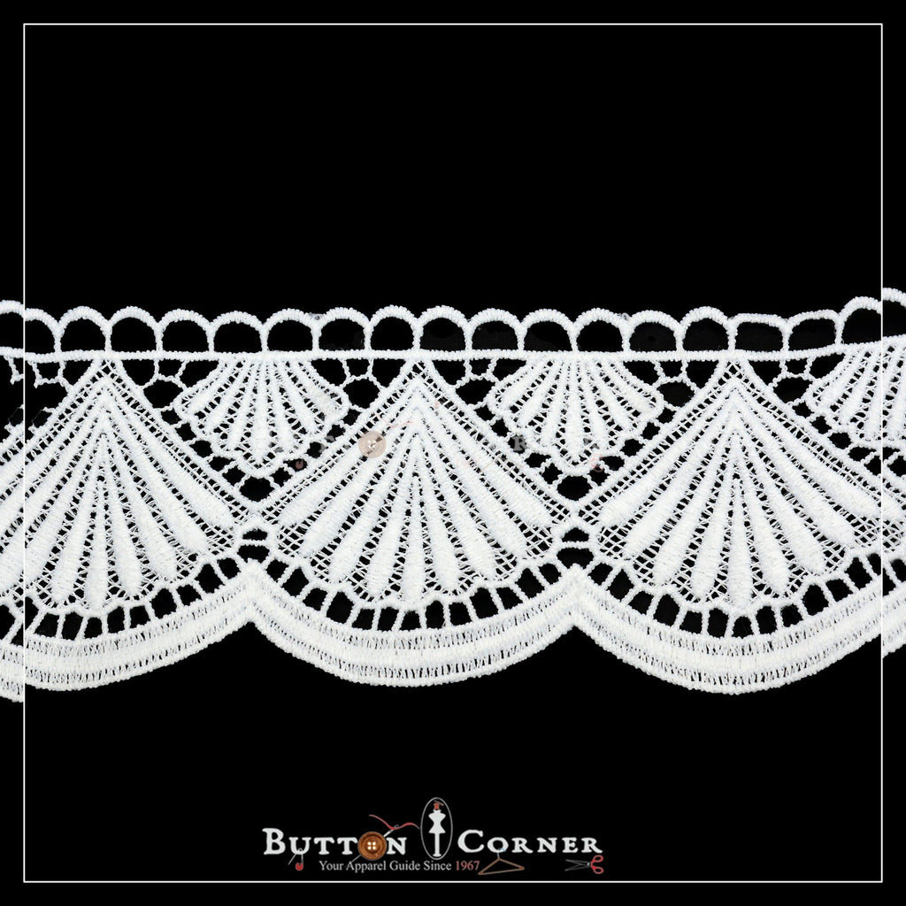 One Side Border Shuttle Lace