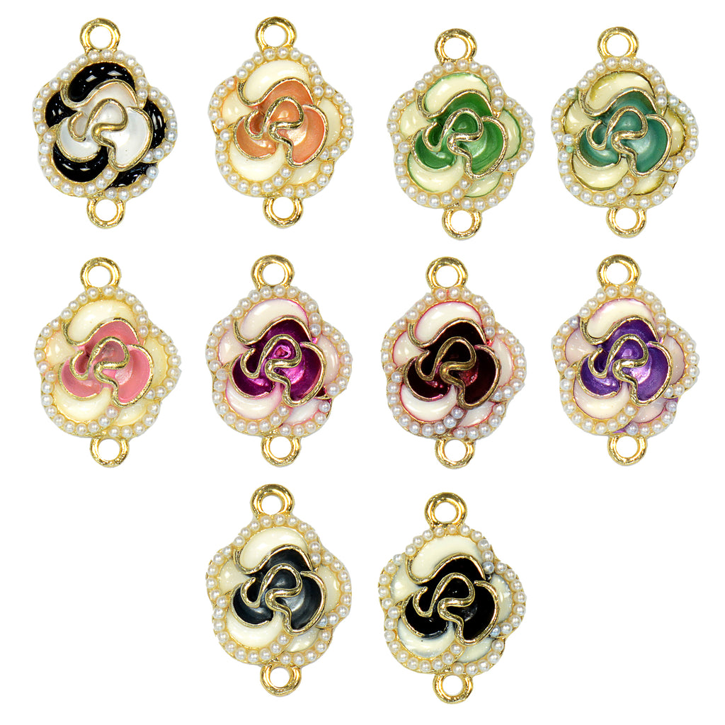 Rosette Flower Shape Fancy Button