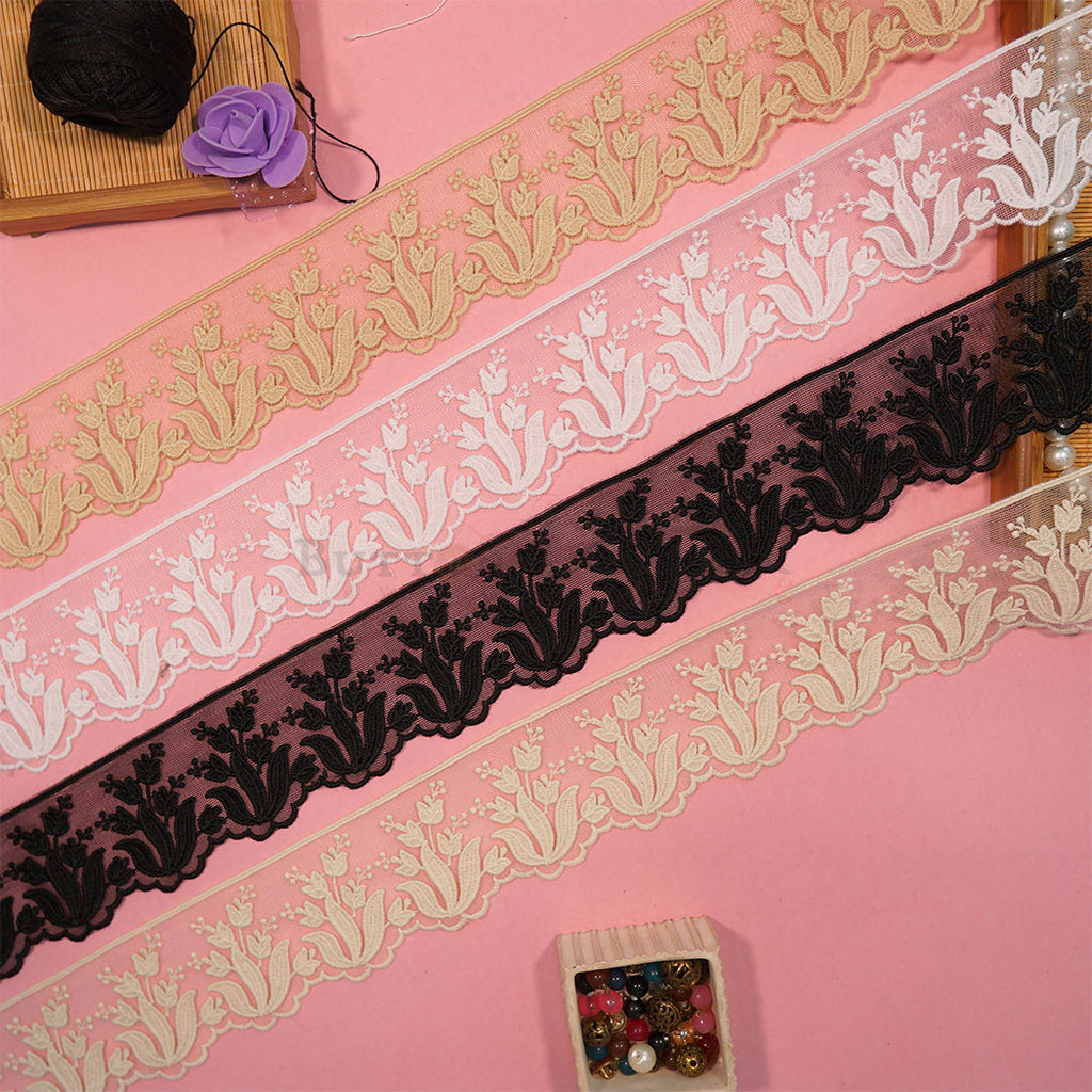 One Side Border Net Lace