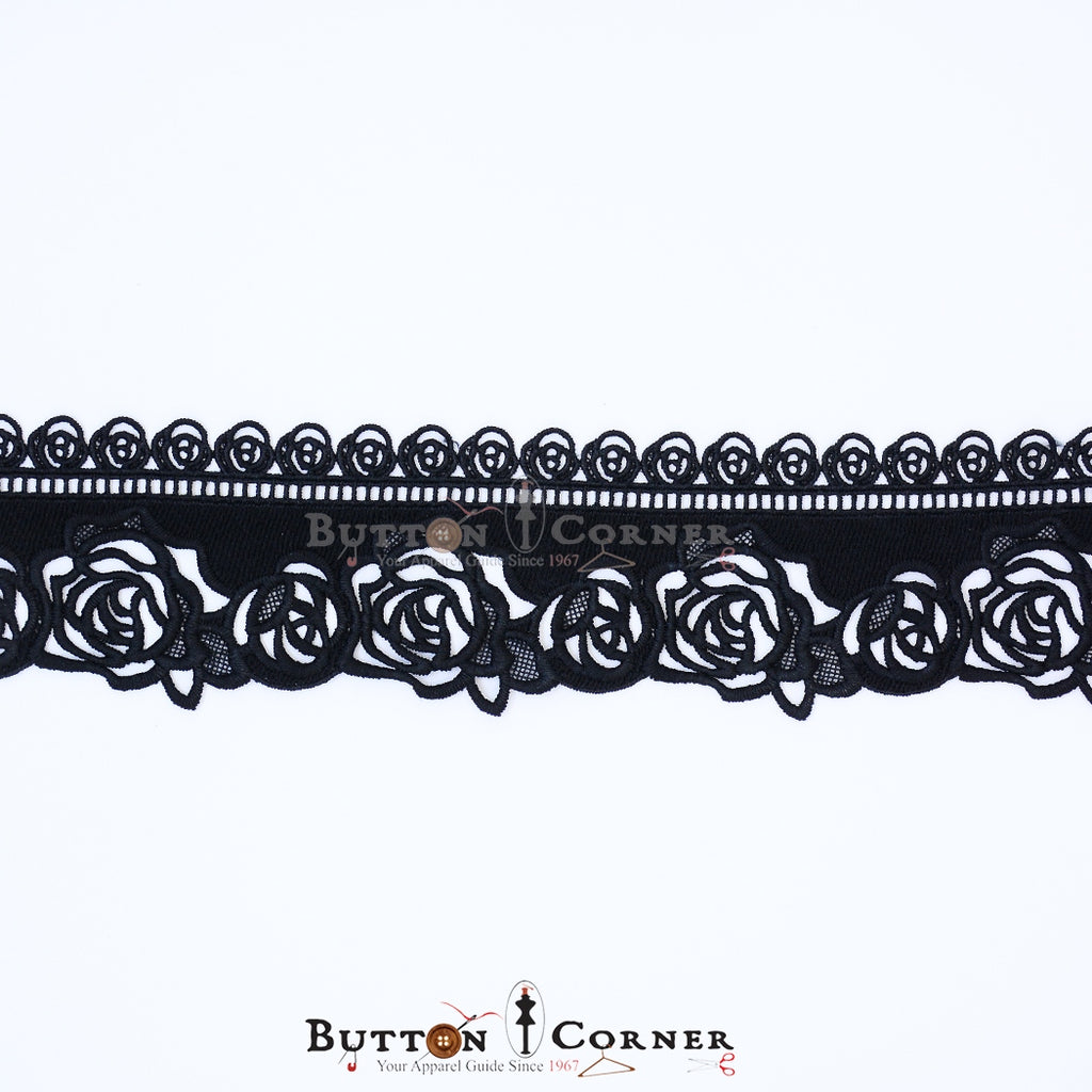One Side Border Shuttle Lace