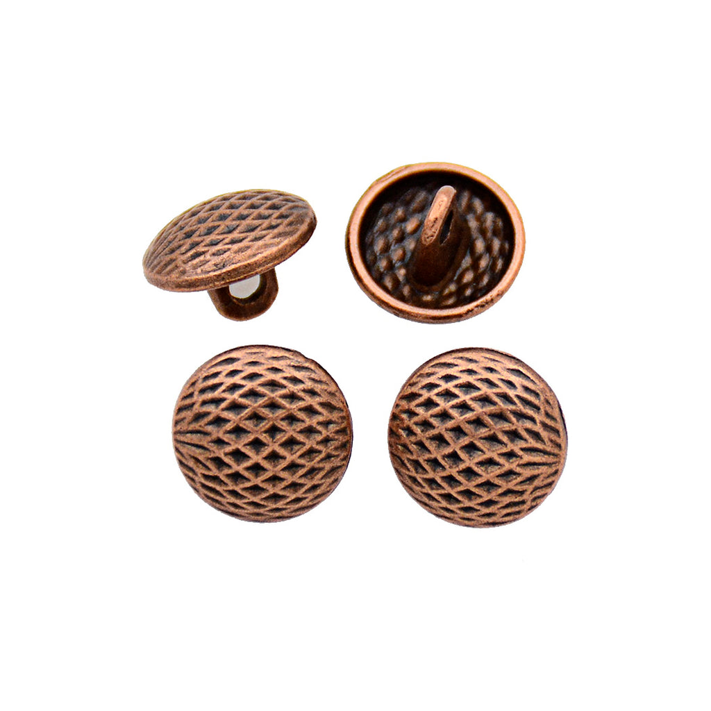 Bee Comb Shape Metal Shirt Button
