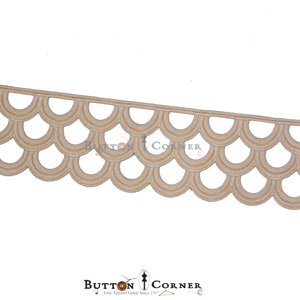 One Side Border Shuttle Lace