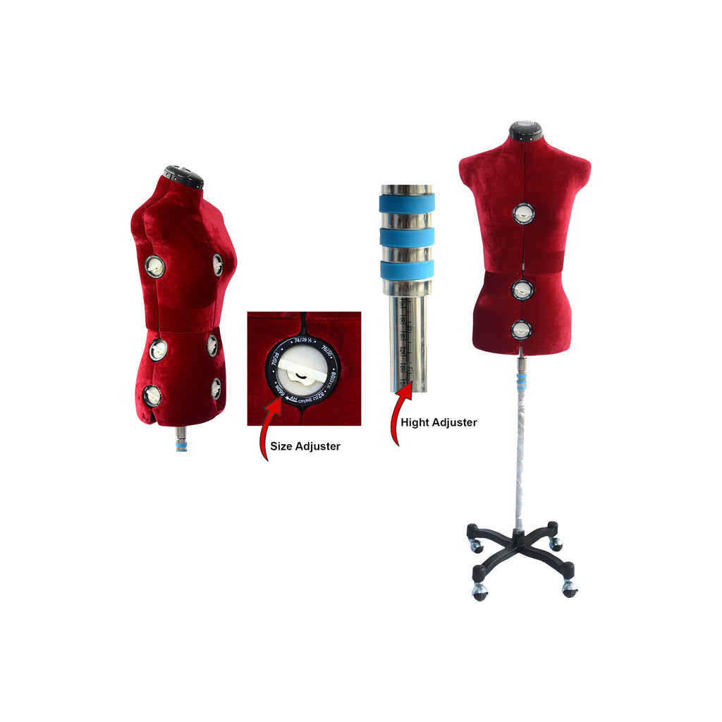 Adjustable Female Dress Form Mannequin