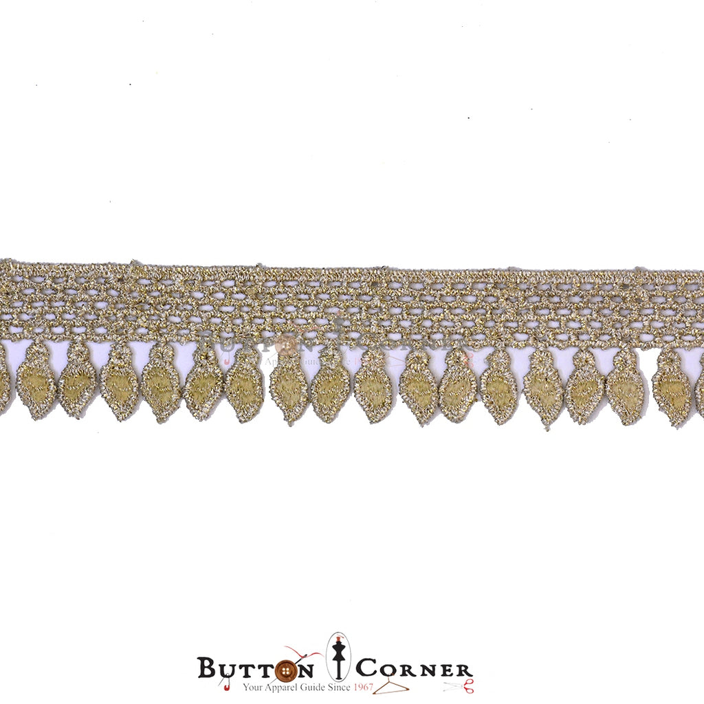Metallic Yarn Shuttle Hanging Lace