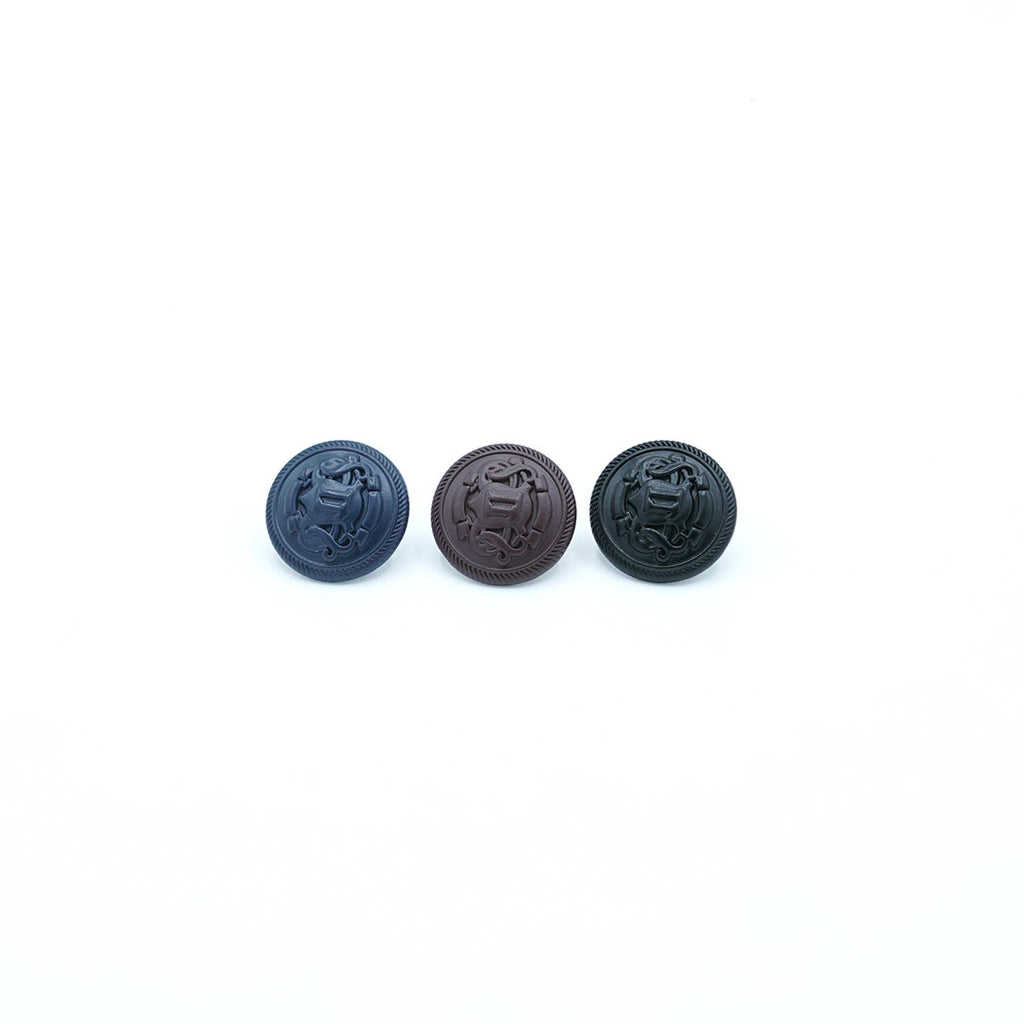 Crest Of Insignia Colored Shirt Button