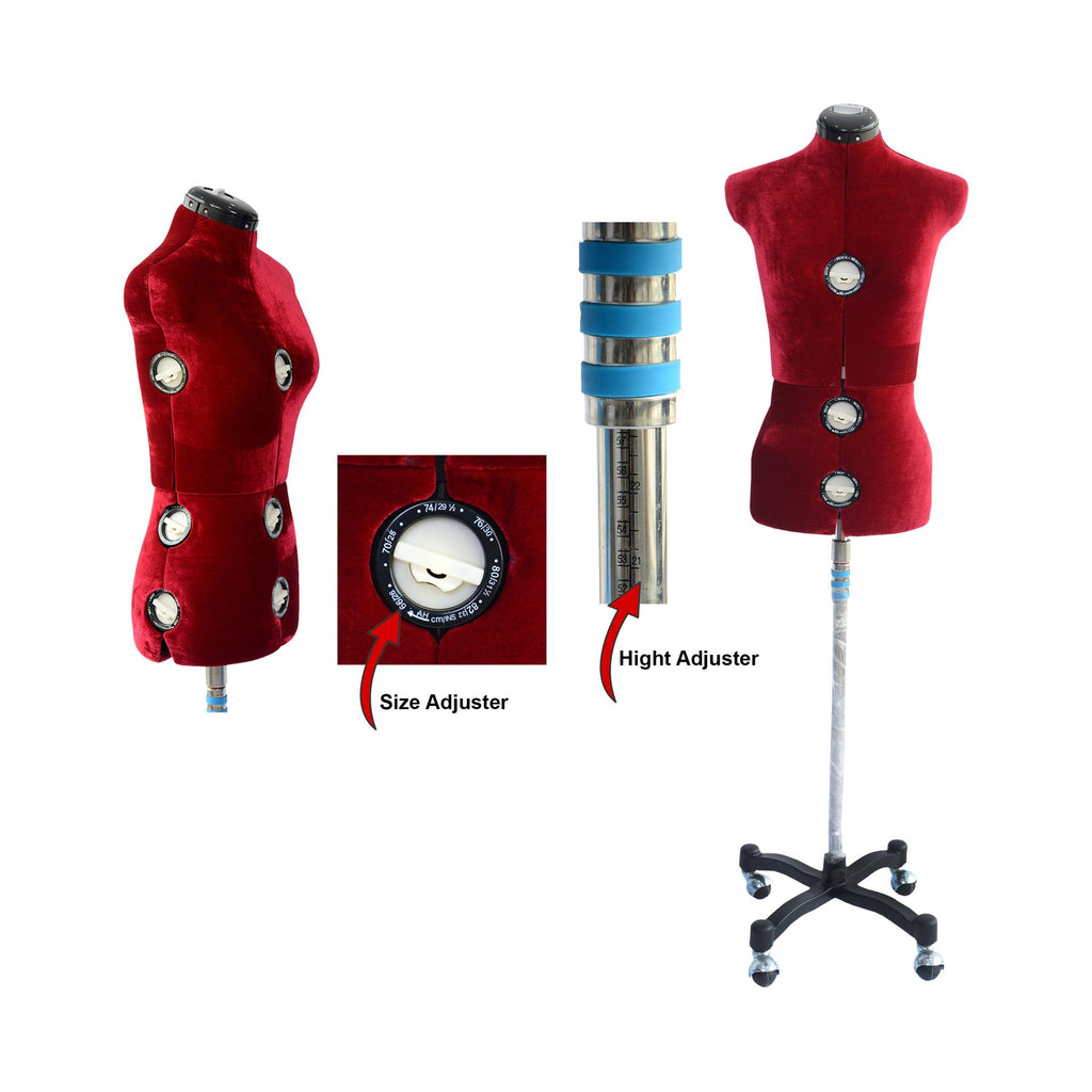 Adjustable Female Dress Form Mannequin