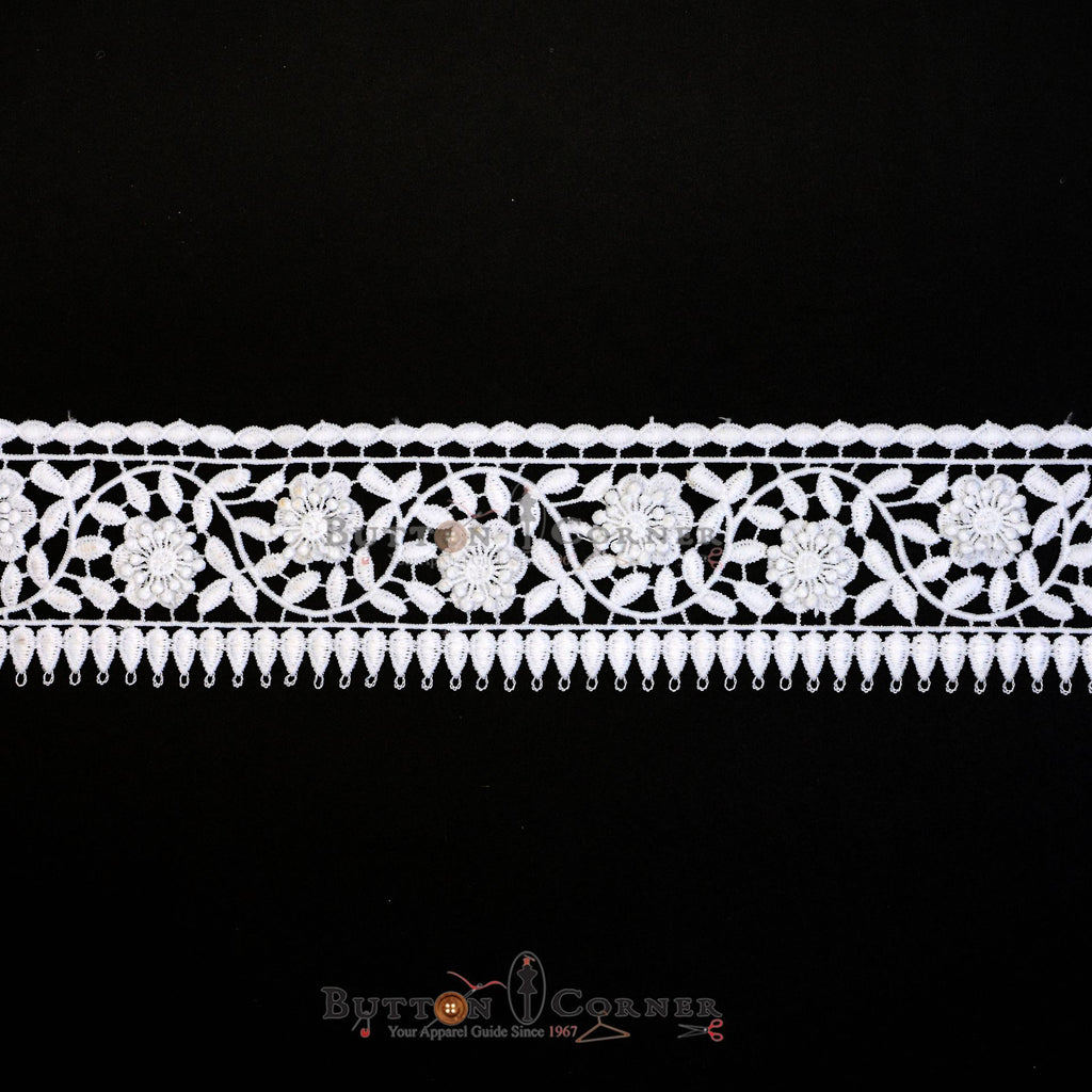 One Side Border Shuttle Lace