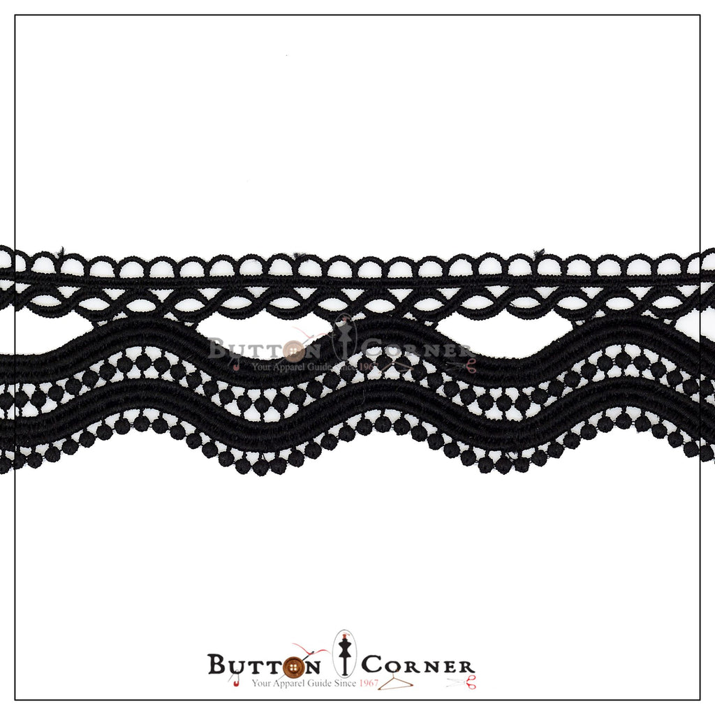 One Side Border Shuttle Lace