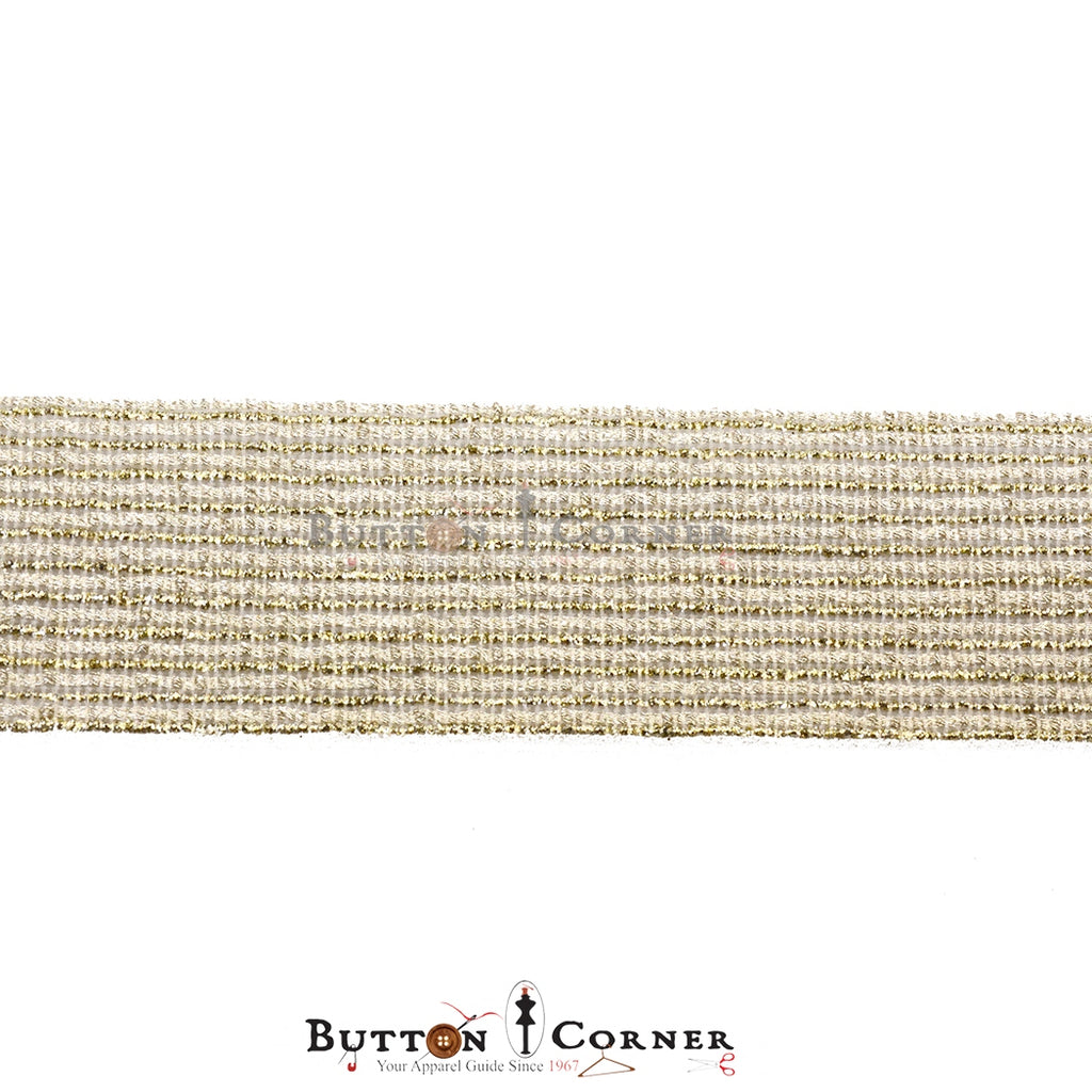 Fancy Metallic Yarn Crochet Lace