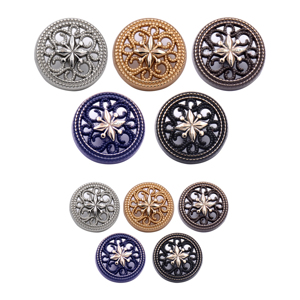 Center Star Metal Suiting Buttons