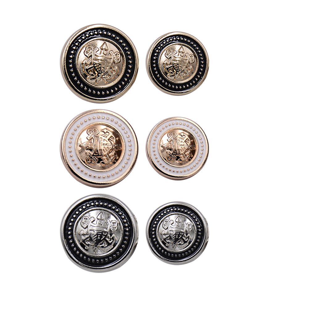JD Metal Suiting Button Medal shape