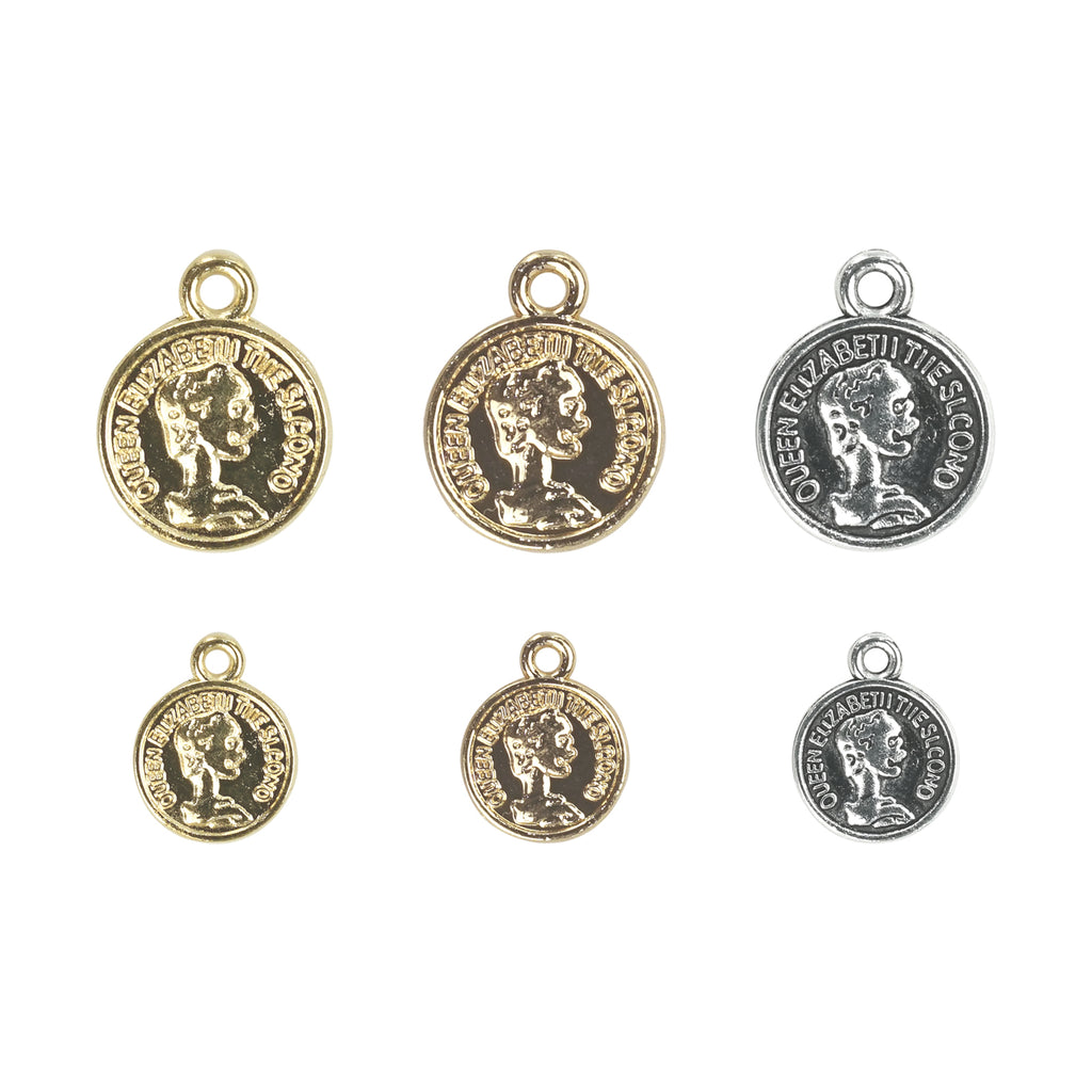 Queen Elizbeth Coin Charm