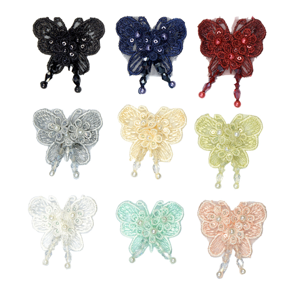 3D Organza Butterfly With Pearl