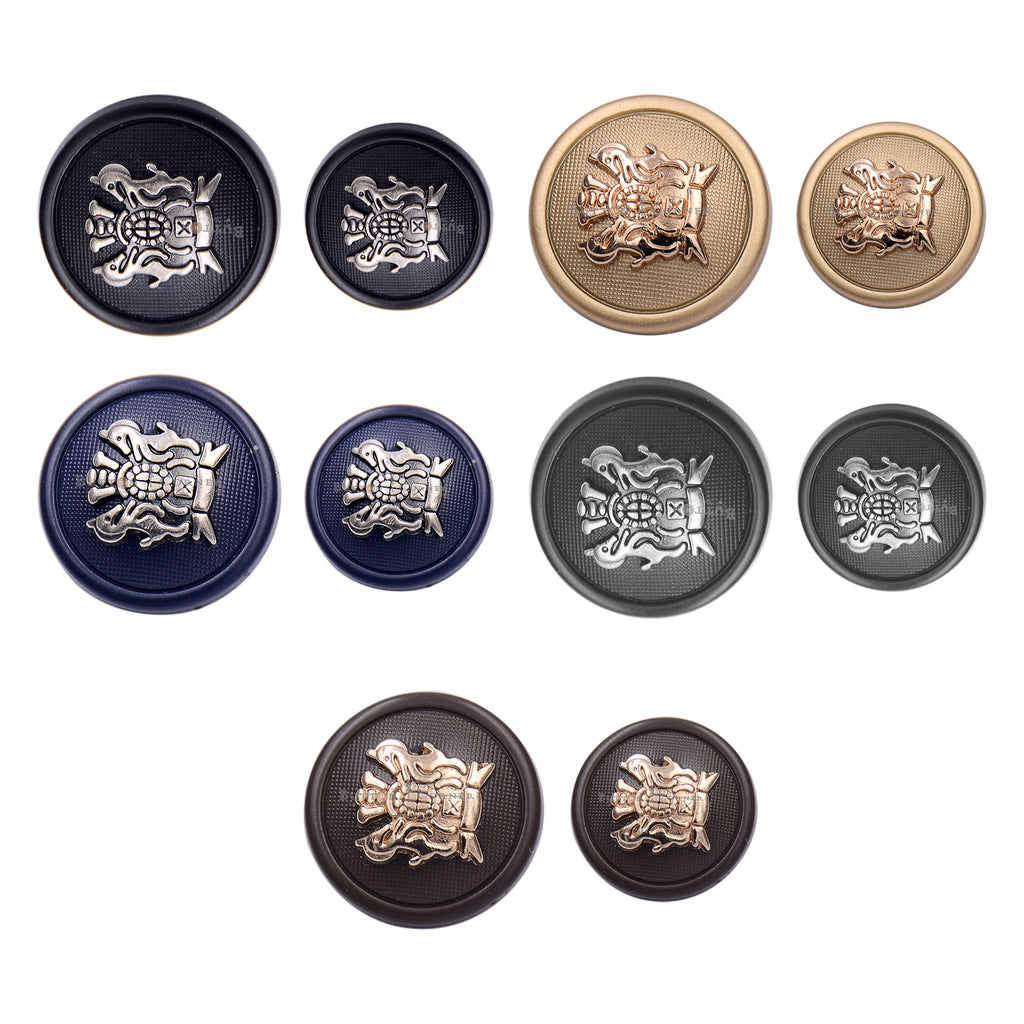 2 Horse Design Suiting button