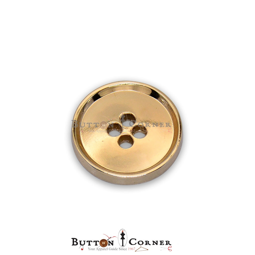 High Border 4 Hole Metal Button – Button Corner