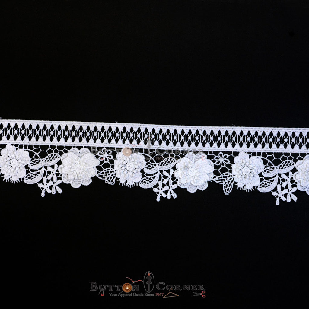 One Side Border Shuttle Lace