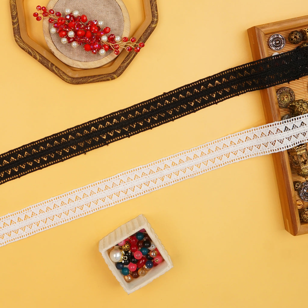 Double Side Border Shuttle Lace