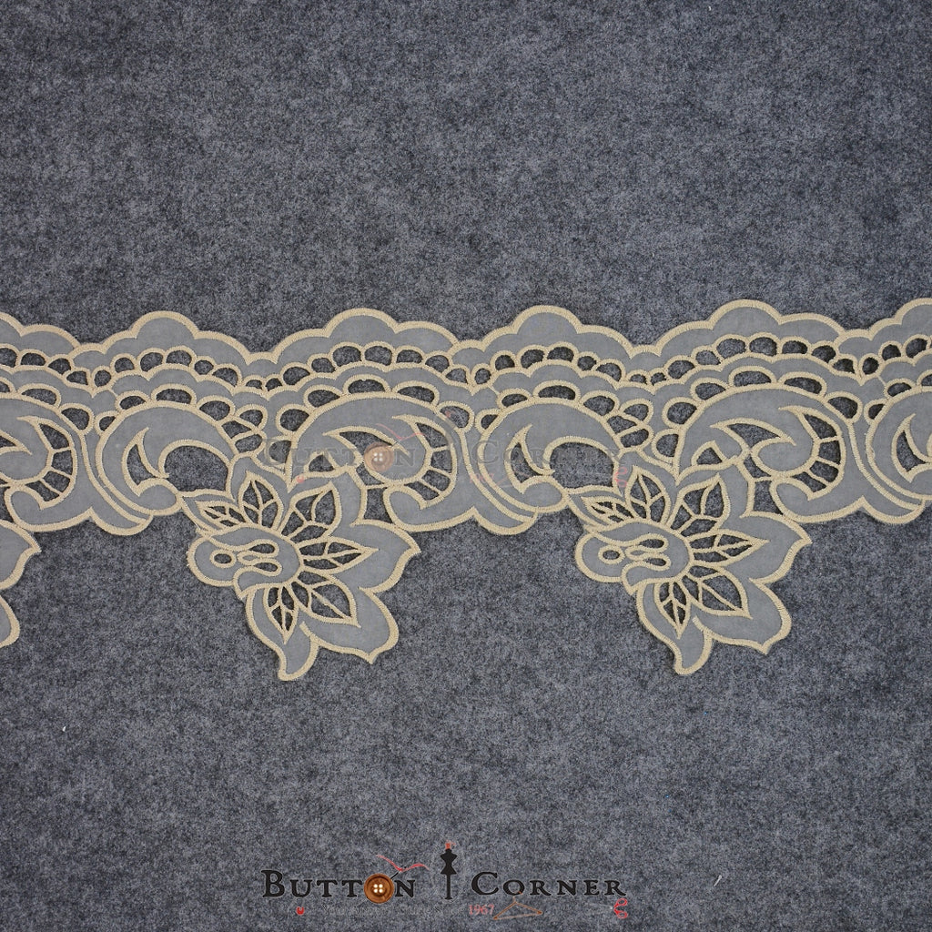 One Side Border Organza Lace