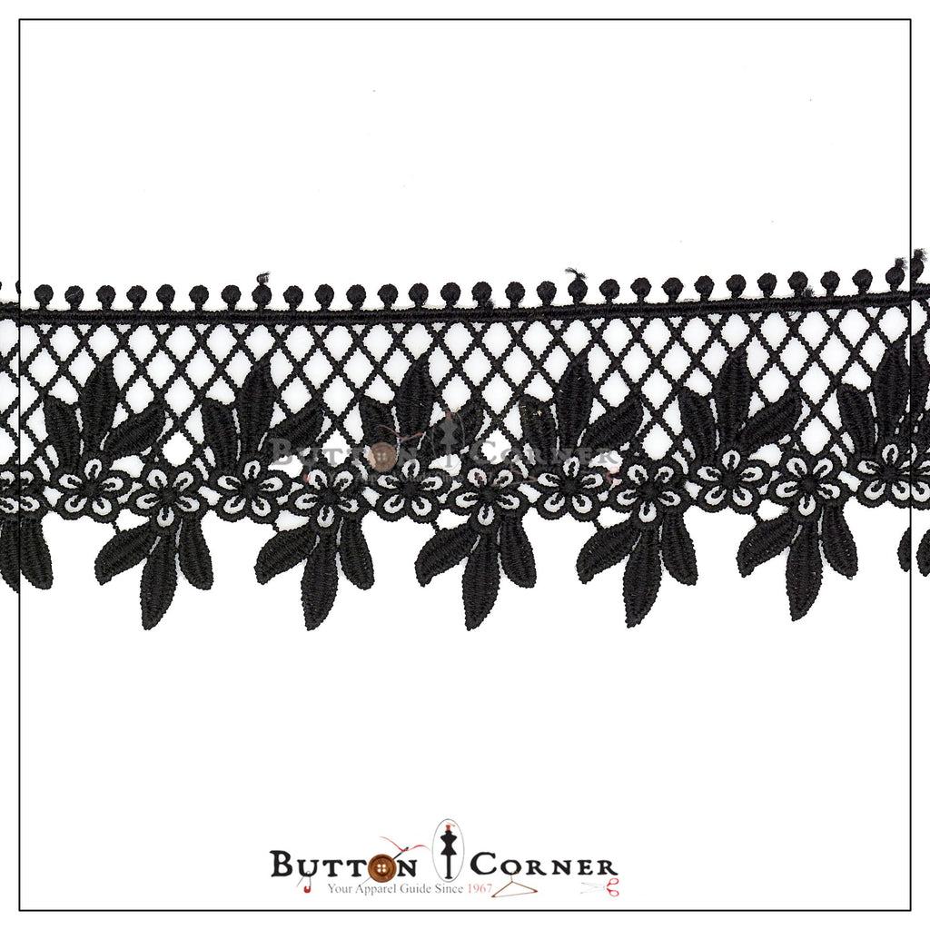 One Side Border Shuttle Lace