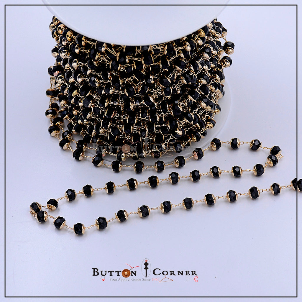 Fancy Crytsal Metal Lace