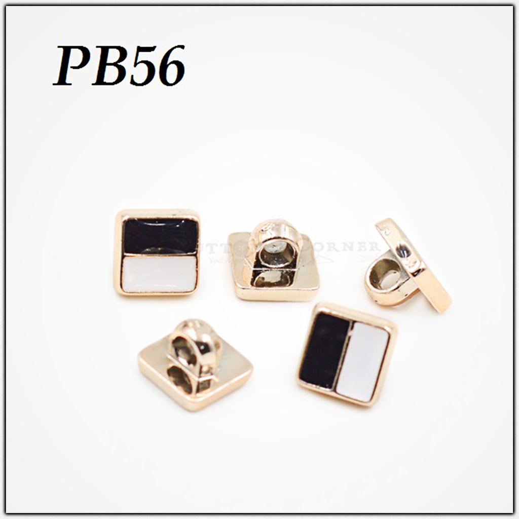 Square Shape Plastic Shank Button
