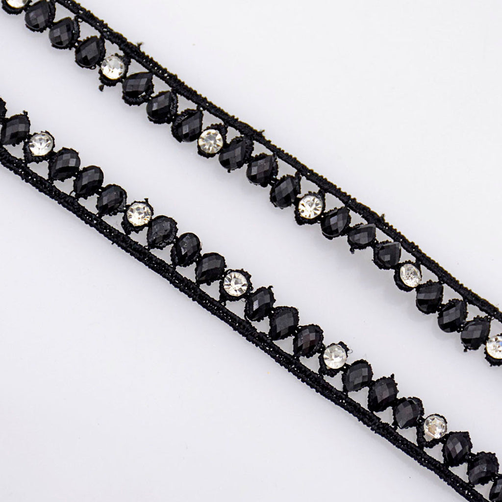 Shuttle With Crystal & Stone Lace