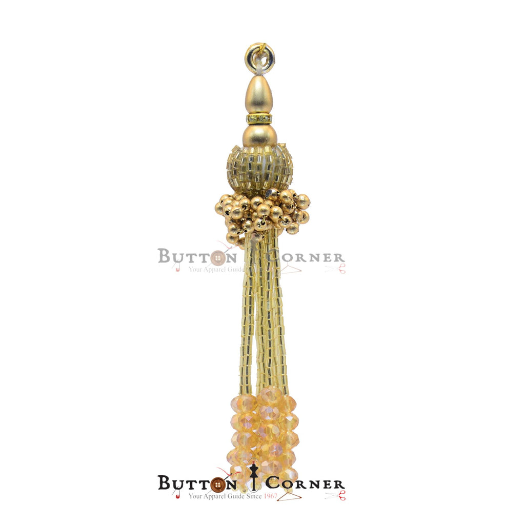Fancy Pearl & Stone Cut Dana Tassel