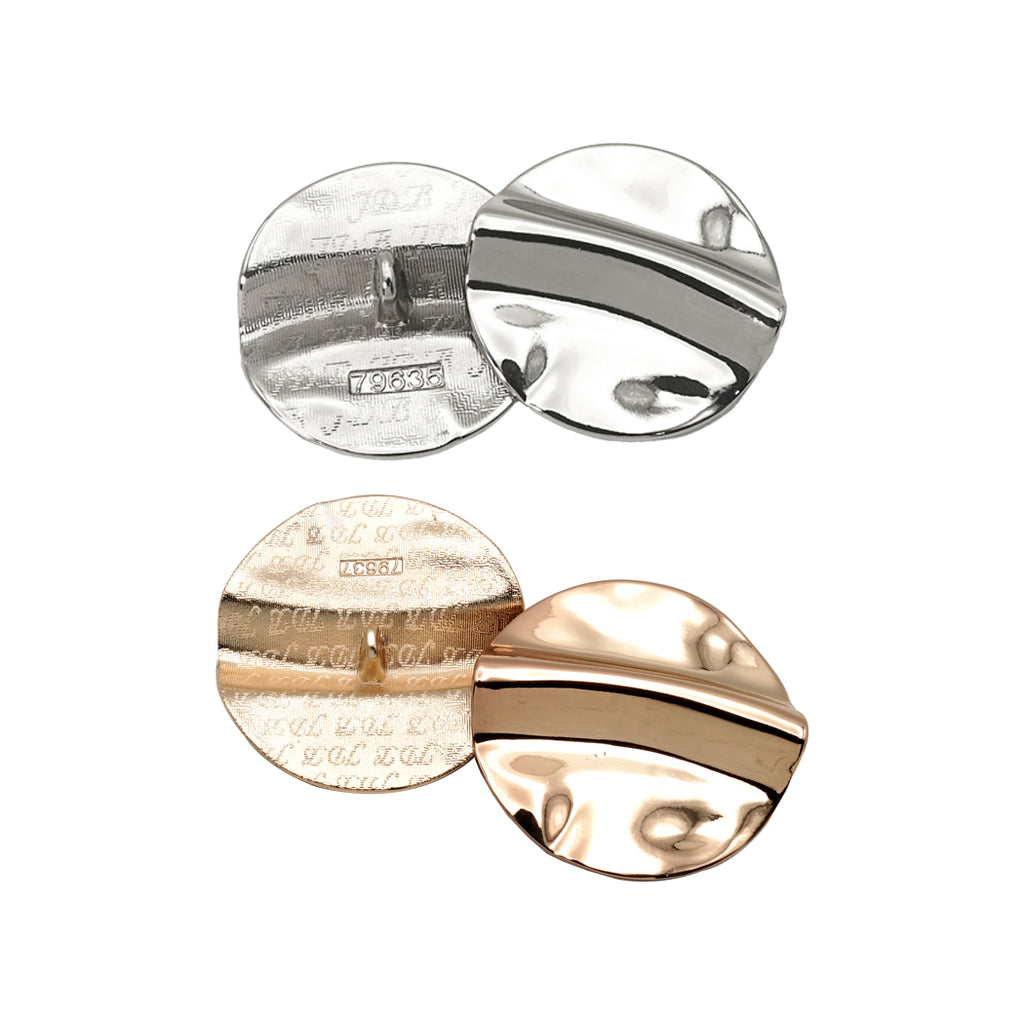 Irregular Ridged Surface Design Button
