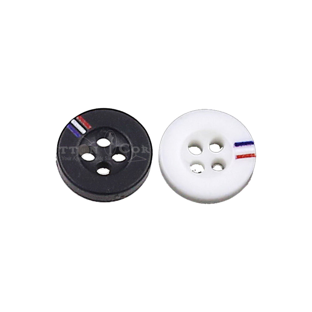 French Logo Chalk Button P Shape