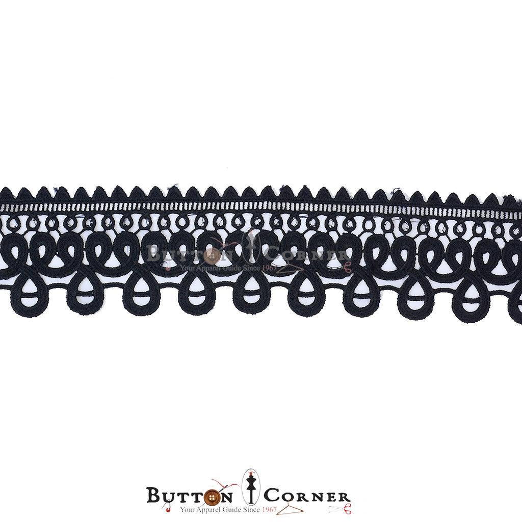 One Side Border Shuttle Lace