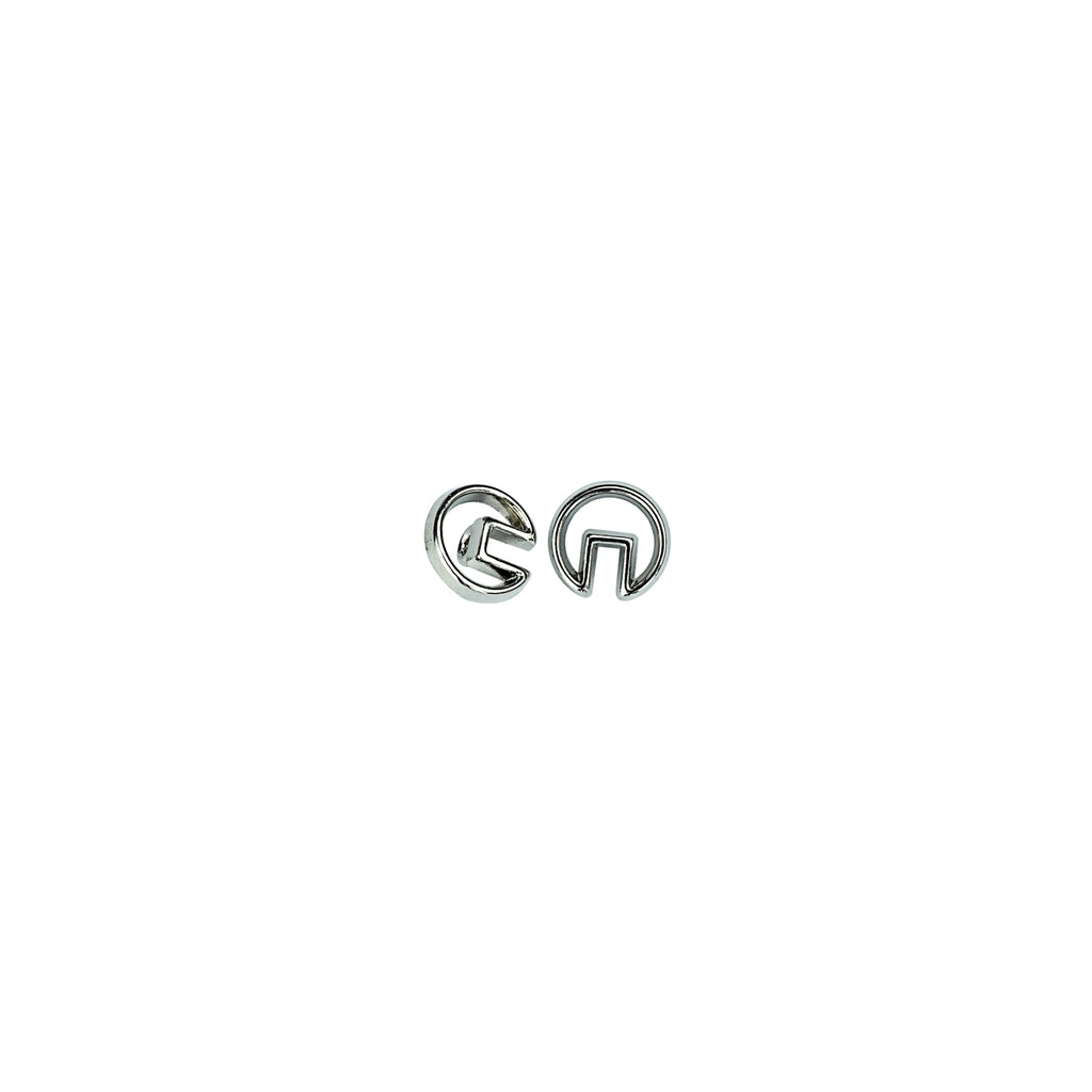 G Shape Shiny Metal Shirt Button