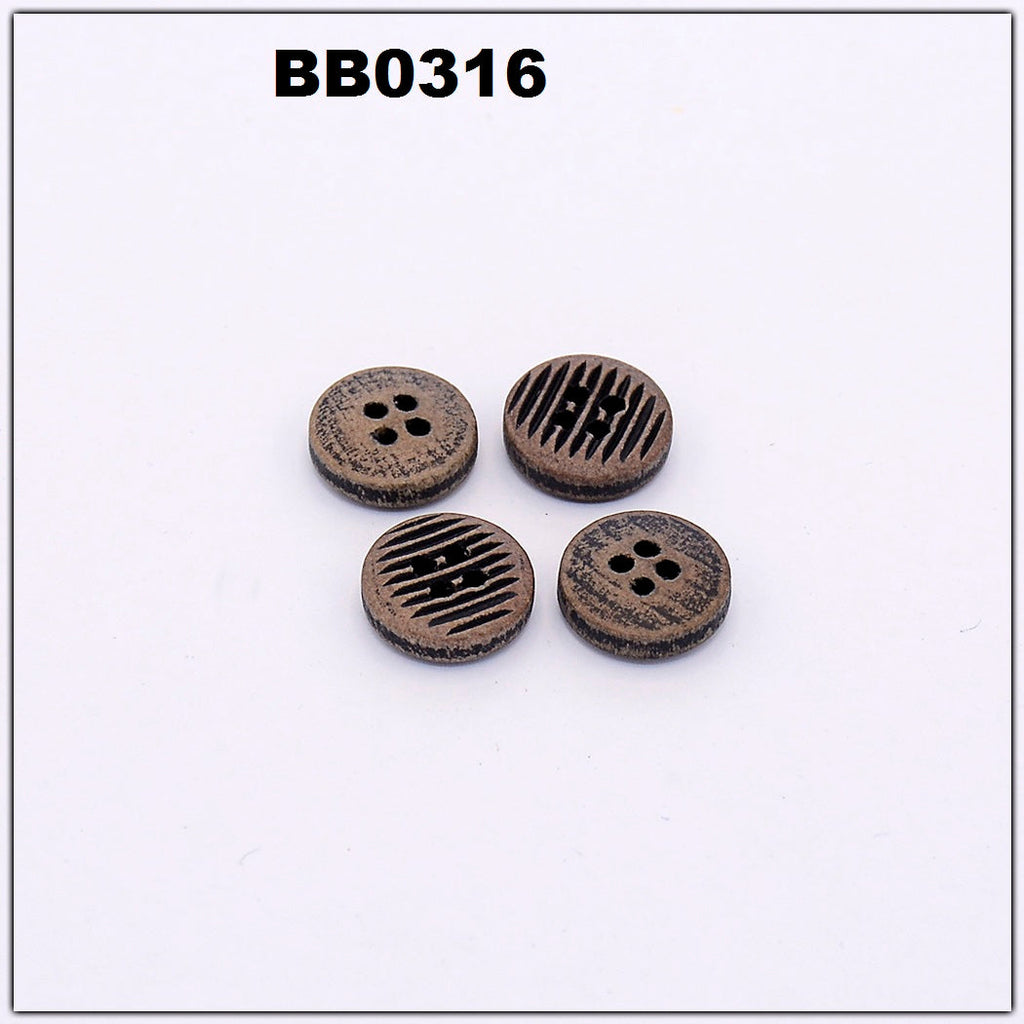 Lining 4 Hole Bamboo Button
