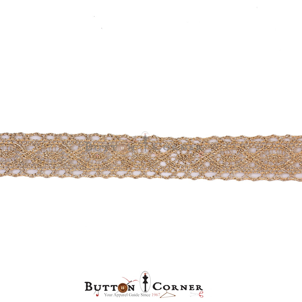 معدني غزل الكروشيه الدانتيل