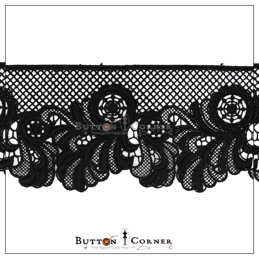 One Side Border Shuttle Lace