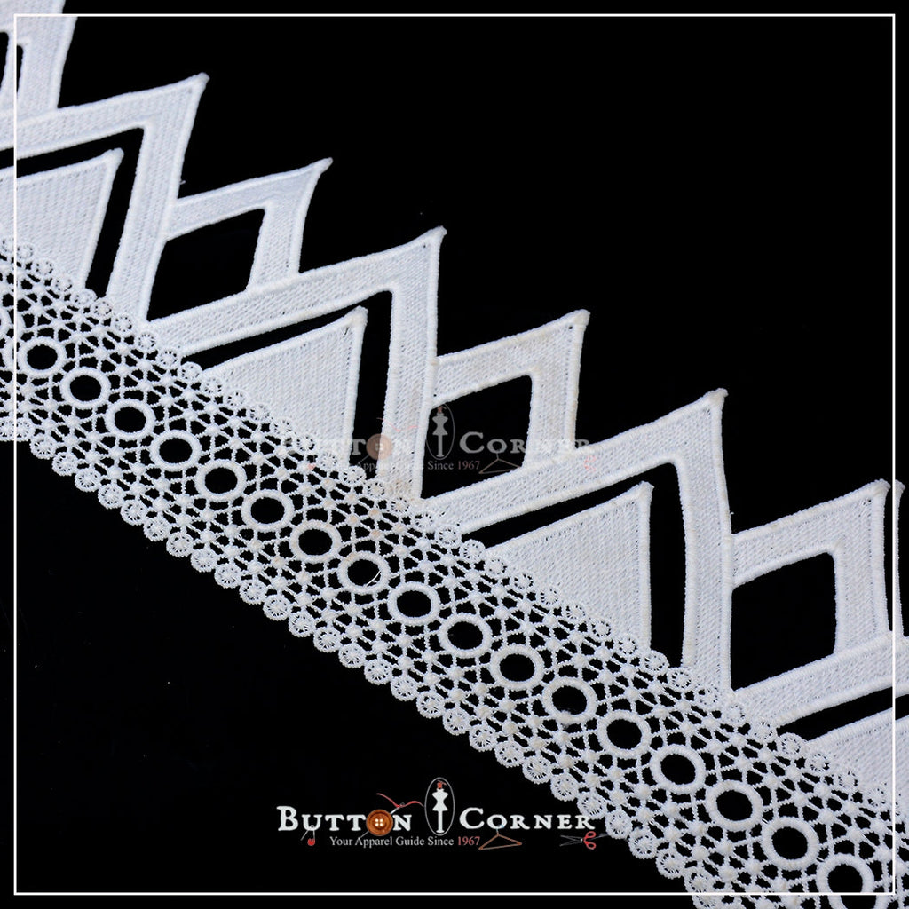 One Side Border Shuttle Lace