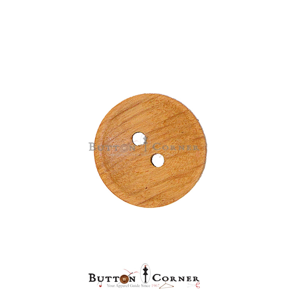 Deep 2 Hole Wood Button