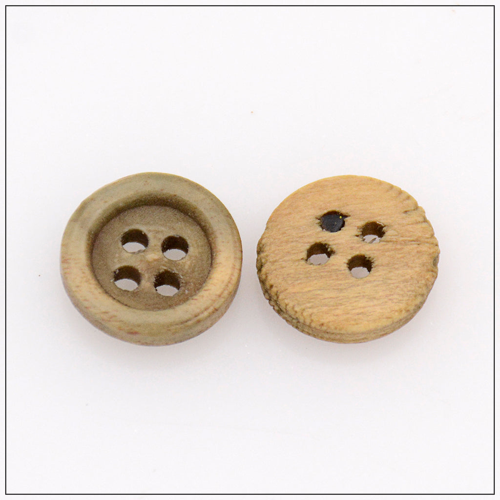 Rod Shape 4 Hole Wooden Button