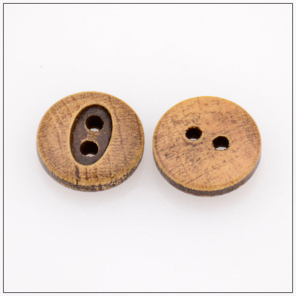 Eyes Shape 2 Hole Wooden Button