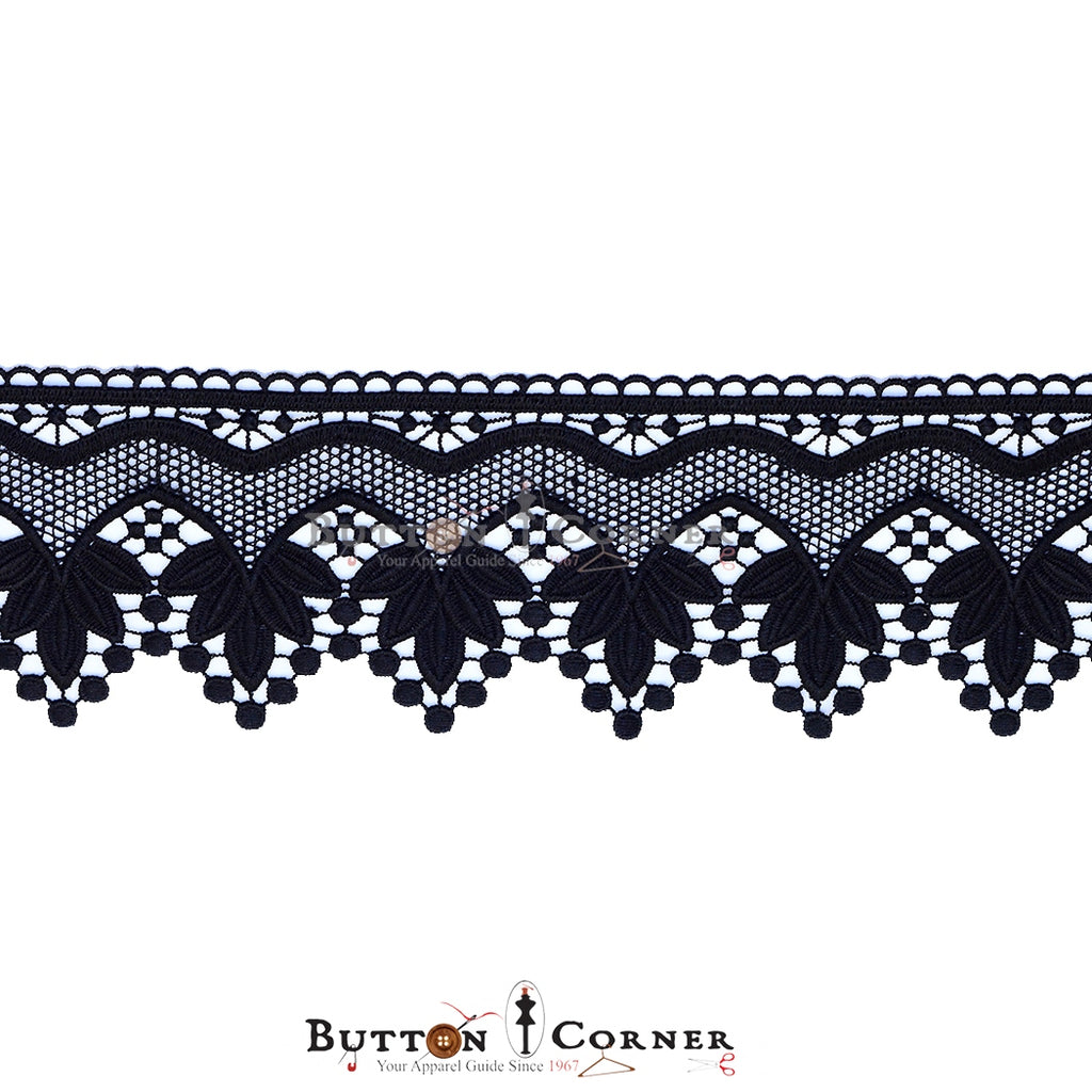 One Side Border Shuttle Lace