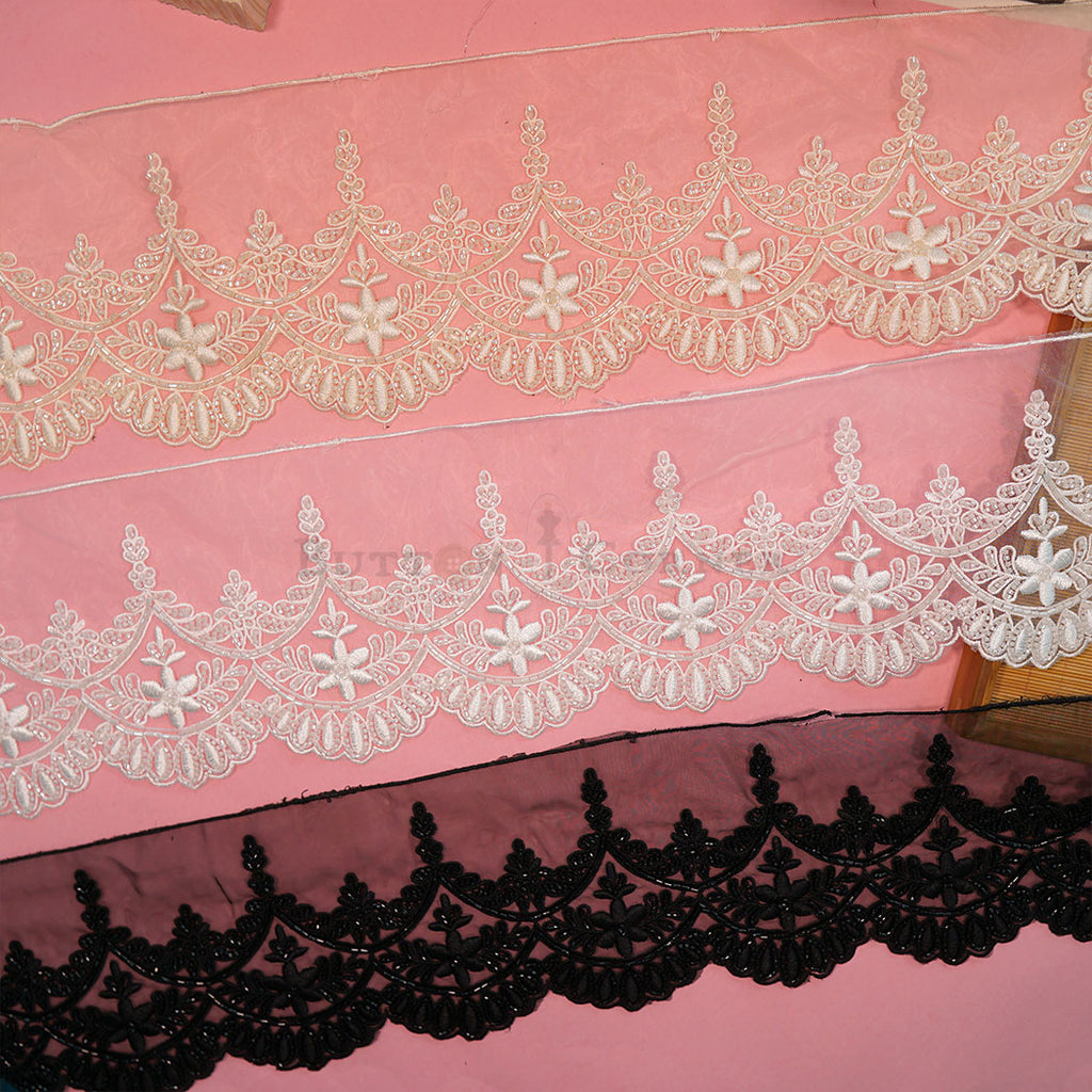 Embroidery Thread Glass Beads Lace