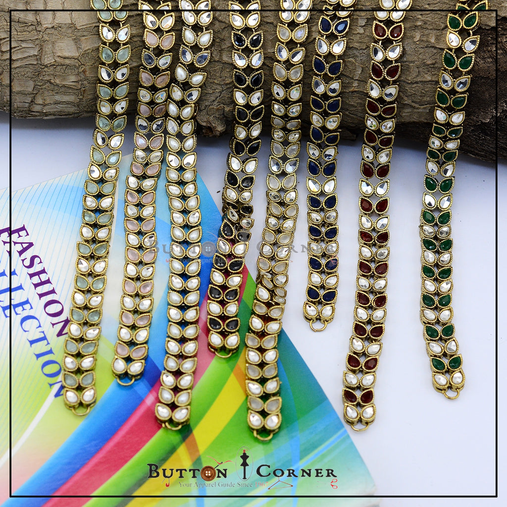 Fancy Kundan Belt With Stones & Pearls