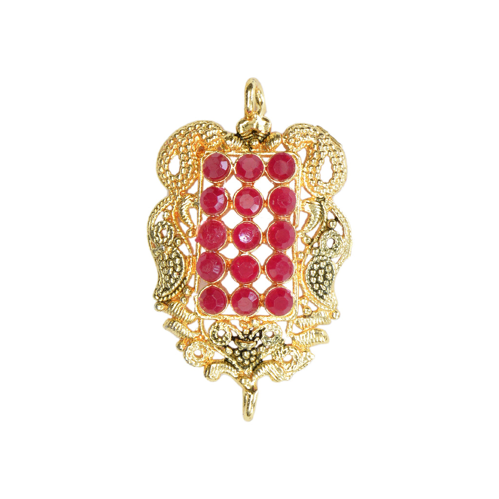 Gold Plating Double Hook Fancy Button